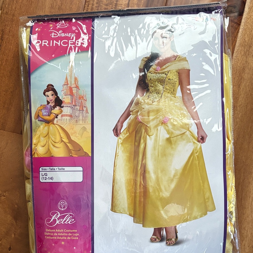 NWT Disney Princess Belle Costume - Golden Yellow - large